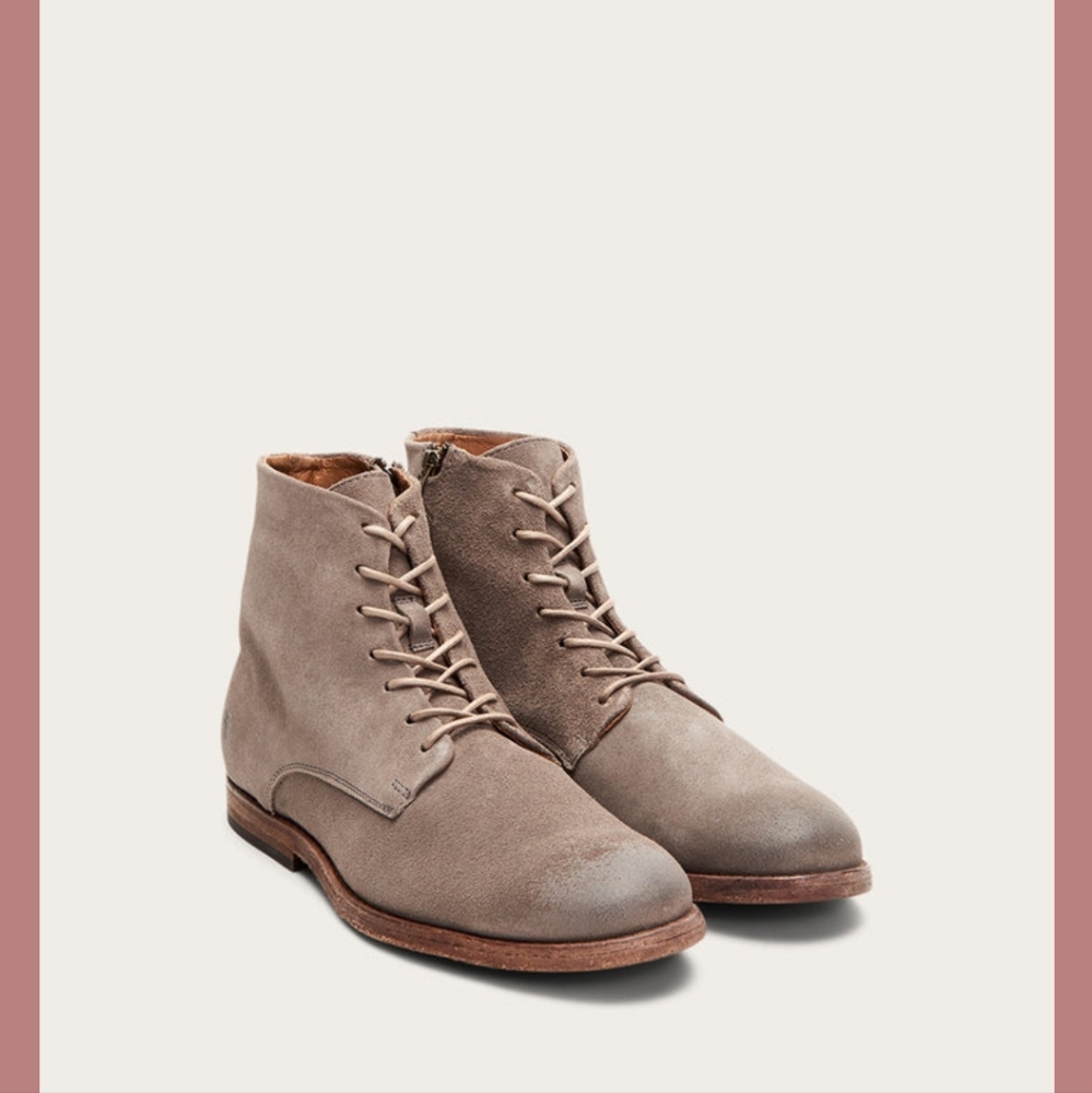 Frye Mens Chris Lace Up Zip